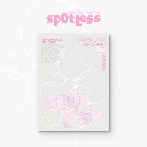 【先着特典】TWICE 2027 Season's Greetings [Spotless] ［CALENDAR+GOODS］(フォトカードセット（メンバー各1枚ずつ：1セット）)