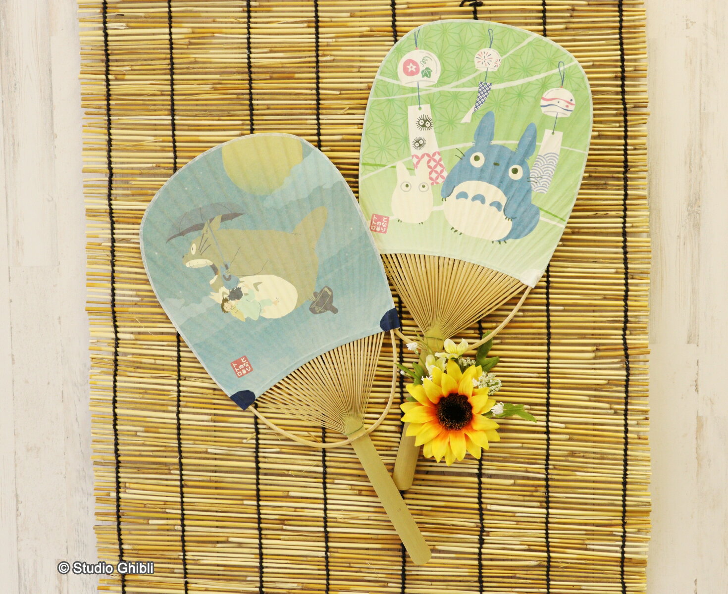 スタジオジブリ作品 となりのトトロ 小判竹うちわセット