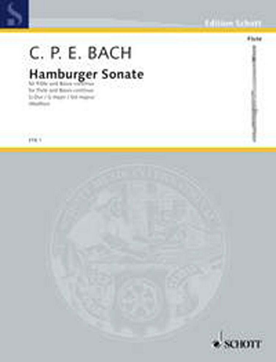 【輸入楽譜】バッハ, Carl Philipp Emanuel: ハンブルク・ソナタ ト長調 Wq 133