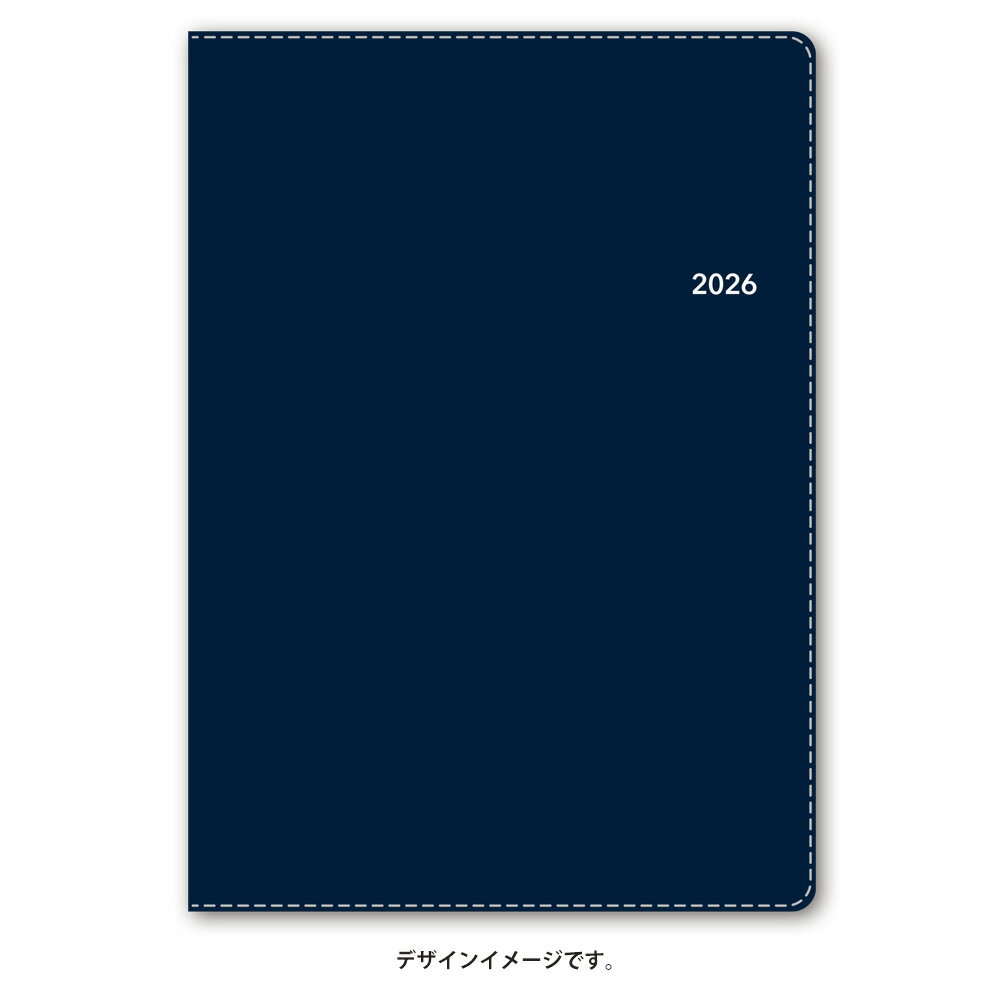 能率 2026年4月始まり ウィークリー手帳 NOLTY(ノルティ) エクリA5-2（ネイビー）9673