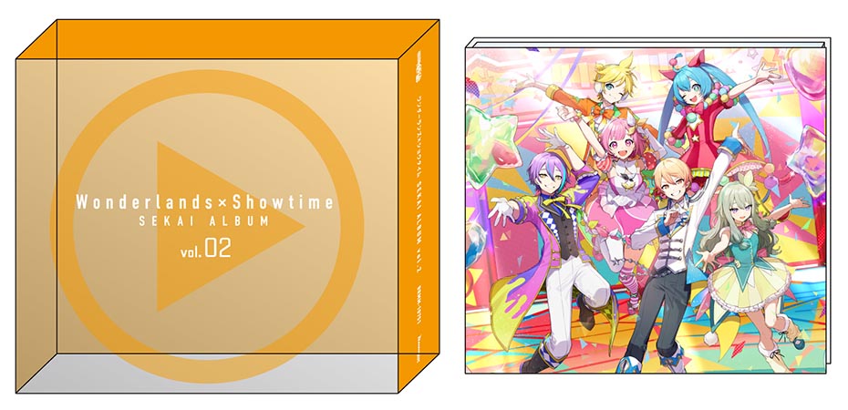 ワンダーランズ×ショウタイムのセカイver.の楽曲が収録されたSEKAI ALBUM vol.2がリリース！

スマホゲームプロジェクト「プロジェクトセカイ カラフルステージ！ feat. 初音ミク」よりSEKAI ALBUM vol.2がついにリリース！

第2弾はワンダーランズ×ショウタイム！
ワンダーランズ×ショウタイムメンバーとバーチャル・シンガーたちが歌唱するセカイver.を12曲収録。

グッズ付生産限定盤には裕さん描き下ろしのジャケットイラストを使用したアクリルスタンド付。