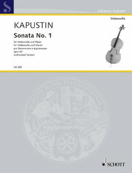 【輸入楽譜】カプースチン, Nikolai: チェロ・ソナタ 第1番 Op.63