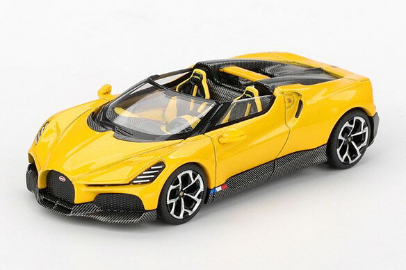 1/64スケールで新旧スポーツカーやレーシングカーを精密にモデル化しているMINI GTの新作として、「ブガッティ W16 ミストラル」が登場。
実車としては、2005年に発表された「ヴェイロン」以来搭載され続けたW16エンジンの搭載が、このミストラルが最後のモデルです。

パッケージサイズ: 約 W100 x D45 x H35 (mm)
素材:ダイキャスト

Prototype Sample-Approval Pending　版権元監修中、写真はサンプルのため実際の商品と異なる場合がございます。

※メーカー都合により大幅な発売延期や発売中止が発生する場合がございます。予めご了承ください。
※こちらの商品には「チェイスカー（限定色）」が封入されている場合がございます。商品はランダムにお届けするためカラーはお選びいただけません。
※本案内に記載のパッケージサイズや素材は予告なく変更される場合がございます。予めご了承ください。

・ホビー系商品についての諸注意
メーカー都合により発売の大幅な延期が発生する可能性がございます。
予約商品についてはメーカーから順次入荷次第の発送となります。メーカー公表の発売日とは異なる場合がございますのでご了承ください。【対象年齢】：