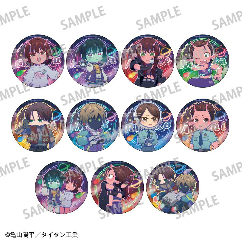 銀河特急 ミルキー☆サブウェイ トレーディングオーロラ缶バッジ／描き起こし第2弾