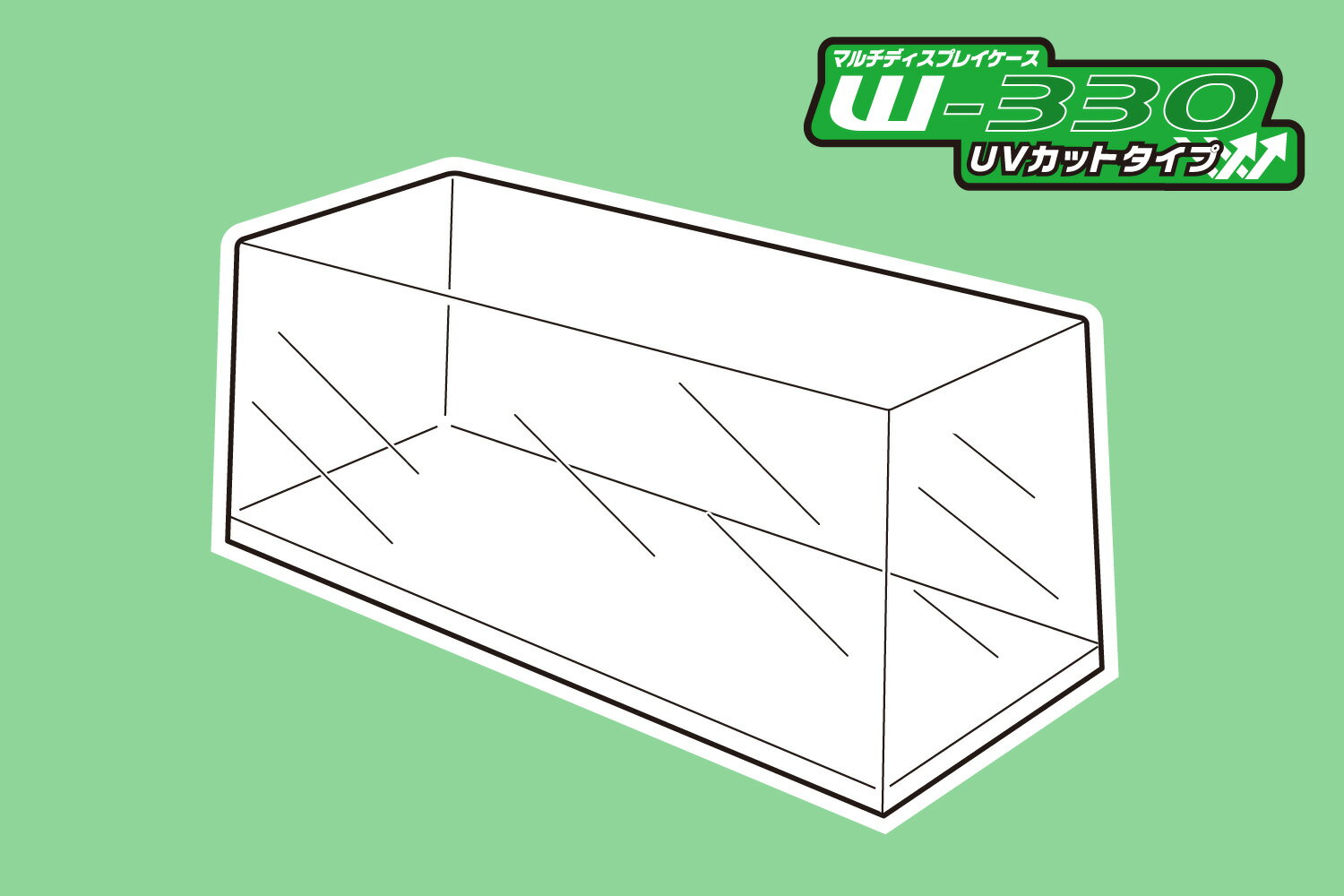 マルチディスプレイケースW330 (UVカットタイプ) 【大型ディスプレイケース No.2】