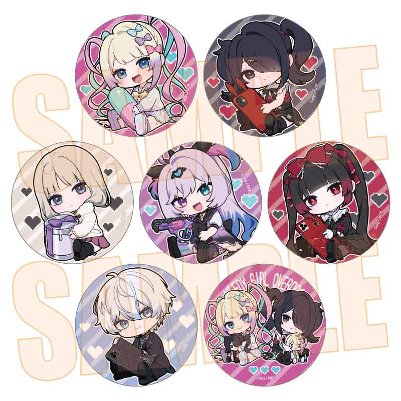 アニメ「NEEDY GIRL OVERDOSE」 トレーディング缶バッジ ぎゅぎゅっと