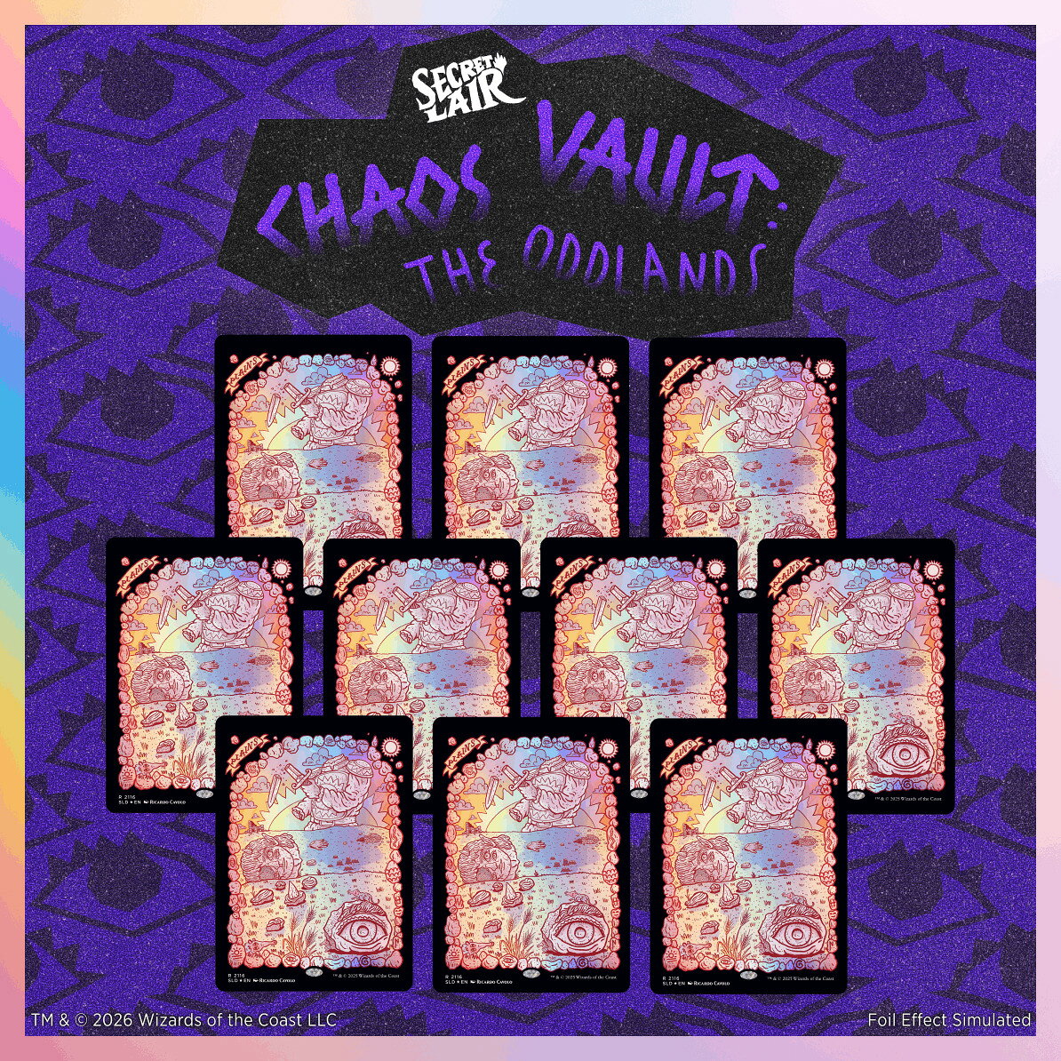 マジック：ザ・ギャザリング Secret Lair Chaos Vault:The Oddlands: Plains Traditional Foil Edition【クレジットカード決済限定】