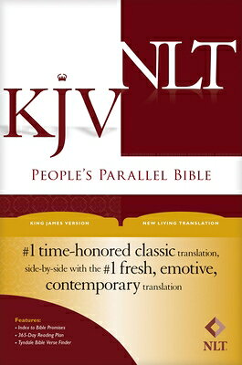 The "People's Parallel Bible" lets you read two of the most powerful translations of God's Word in one quality Bible edition. Now you can compare the time-honored King James Version with the clear and accurate New Living Translation. Get a fuller sense of the meaning of the passage by reading both a dynamic and a more literal translation. Conveniently designed in a side-byside format, the "People's Parallel Bible" allows you to quickly read identical passages in both translations on the same page.