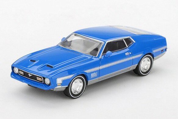 1/64スケールで新旧スポーツカーやレーシングカーを精密にモデル化しているMINI GTの新作として、「フォード マスタング マッハ1」のブルーカラーが登場。
007シリーズ「ダイヤモンドは永遠に(1971年)」にてボンドカーとし、人気を博した1台です。

パッケージサイズ: ブリスタータイプ: 約 W140 x D195 x H50 (mm) 
素材:ダイキャスト

Prototype Sample-Approval Pending　版権元監修中、写真はサンプルのため実際の商品と異なる場合がございます。

末尾に「BL」が付く商品は、ブリスター仕様となっています。

※メーカー都合により大幅な発売延期や発売中止が発生する場合がございます。予めご了承ください。
※こちらの商品には「チェイスカー（限定色）」が封入されている場合がございます。商品はランダムにお届けするためカラーはお選びいただけません。
※本案内に記載のパッケージサイズや素材は予告なく変更される場合がございます。予めご了承ください。

・ホビー系商品についての諸注意
メーカー都合により発売の大幅な延期が発生する可能性がございます。
予約商品についてはメーカーから順次入荷次第の発送となります。メーカー公表の発売日とは異なる場合がございますのでご了承ください。【対象年齢】：