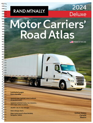 Rand McNally 2024 Deluxe Motor Carriers' Road Atlas RM 2024 DLX MOTOR CARRIERS ROA 