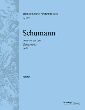【輸入楽譜】シューマン, Robert: オペラ「ゲノヴェーファ」 Op.81: 序曲/原典版/Riedel編: 指揮者用大型スコア