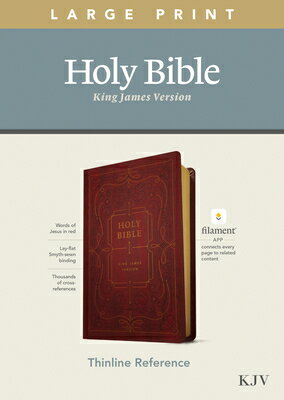 KJV Large Print Thinline Reference Bible, Filament Enabled Edition (Red Letter, Leatherlike, Burgund KJV LP THINLINE REF BIBLE FILA [ Tyndale ]