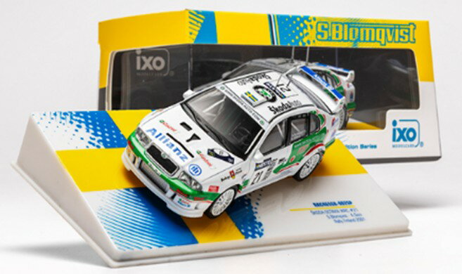 IXO 1/43 シュコダ オクタビア WRC 2001年 ラリーフィンランド #21 S.Blomqvist/A.Goni 【RAC465SB2SP】 (ミニカー)