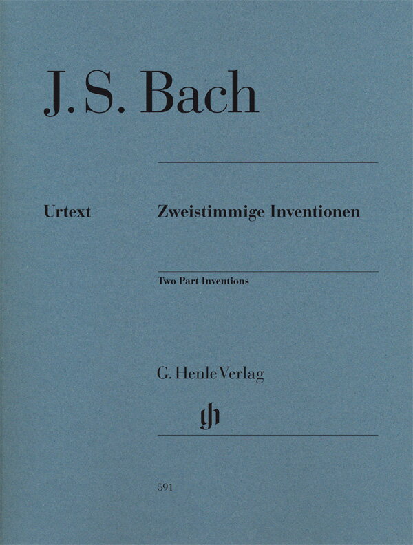 バッハ, Johann Sebastian: インヴェンション(二声のインヴェンション) BWV 772-786/原典版/Scheideler編/Schneidt運指 