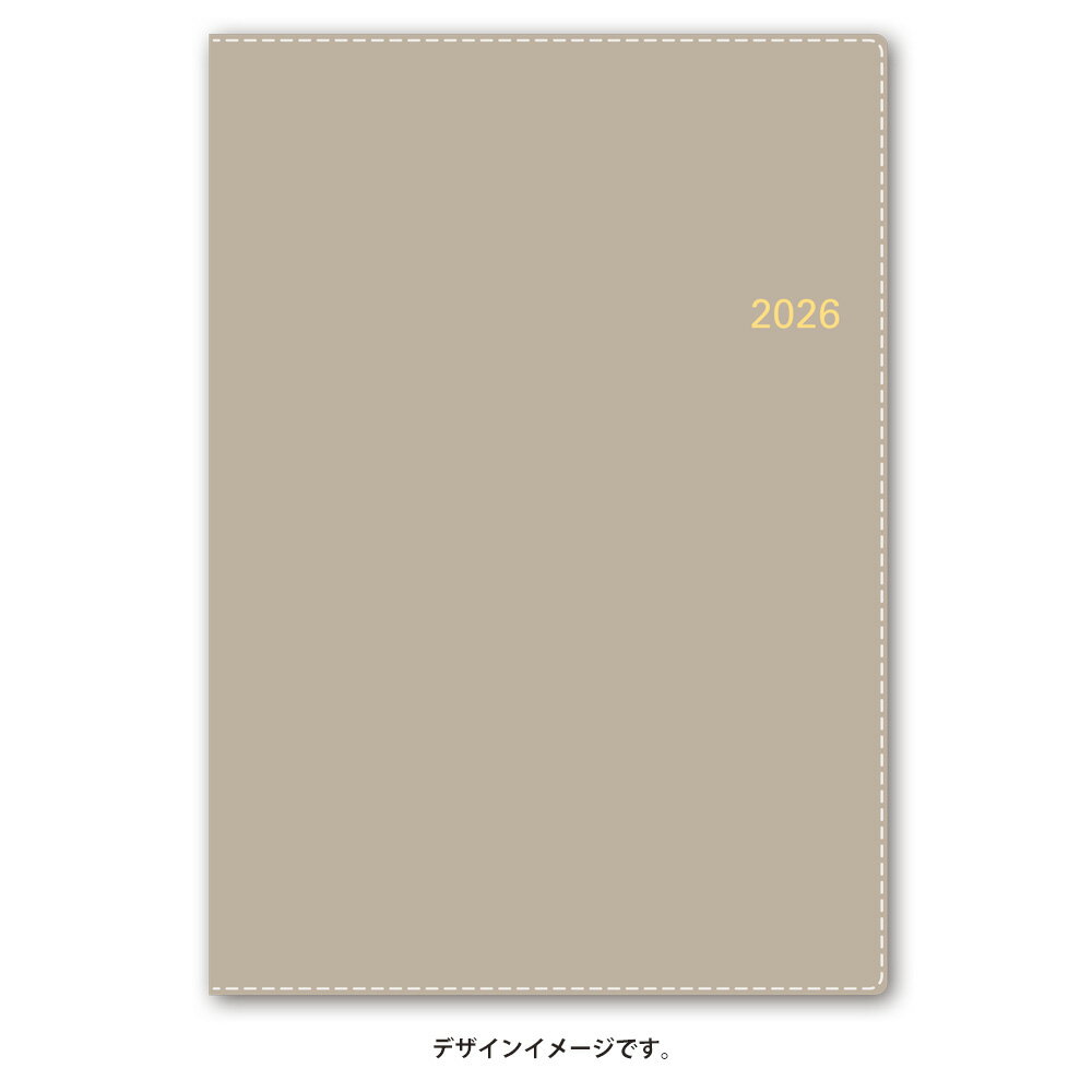 能率 2026年4月始まり ウィークリー手帳 NOLTY(ノルティ) アクセスA5-2（グレー）9685
