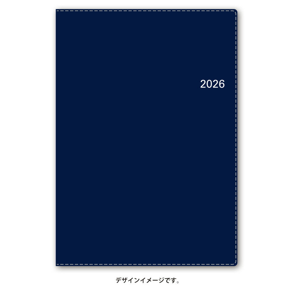 能率 2026年4月始まり ウィークリー手帳 NOLTY(ノルティ) アクセスA5-3（ネイビー）9687