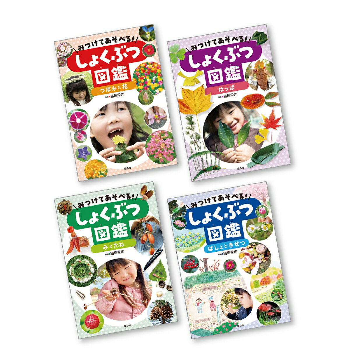 大きな写真で身近な植物を楽しく紹介。大好評「くらべてわかる！こんちゅう図鑑」の姉妹編。