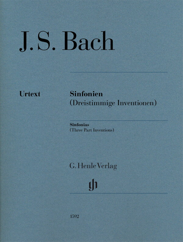 【輸入楽譜】バッハ, Johann Sebastian: シンフォニア(三声のインヴェンション) BWV 787-801/原典版/Scheideler編(運指なし)