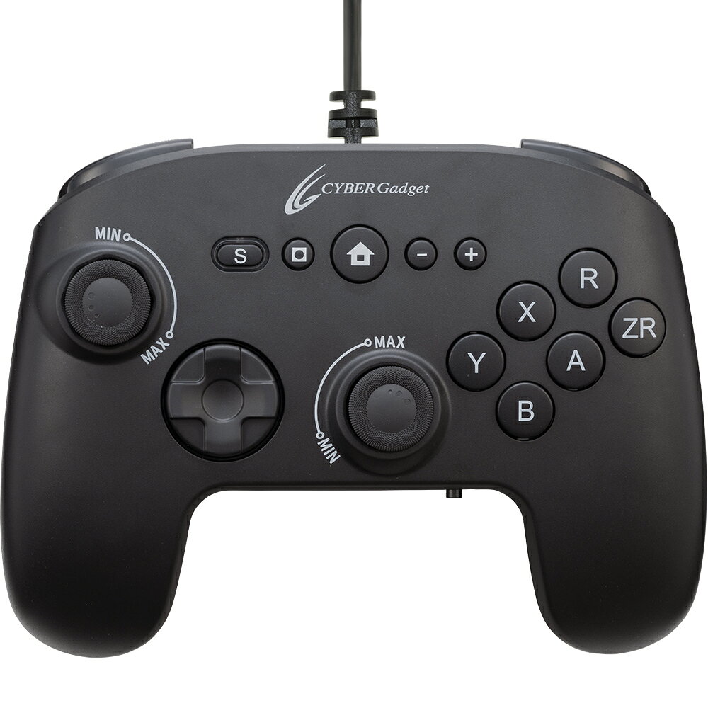 Switch2用 ゲーミングコントローラー6B TMR 有線タイプ ブラック