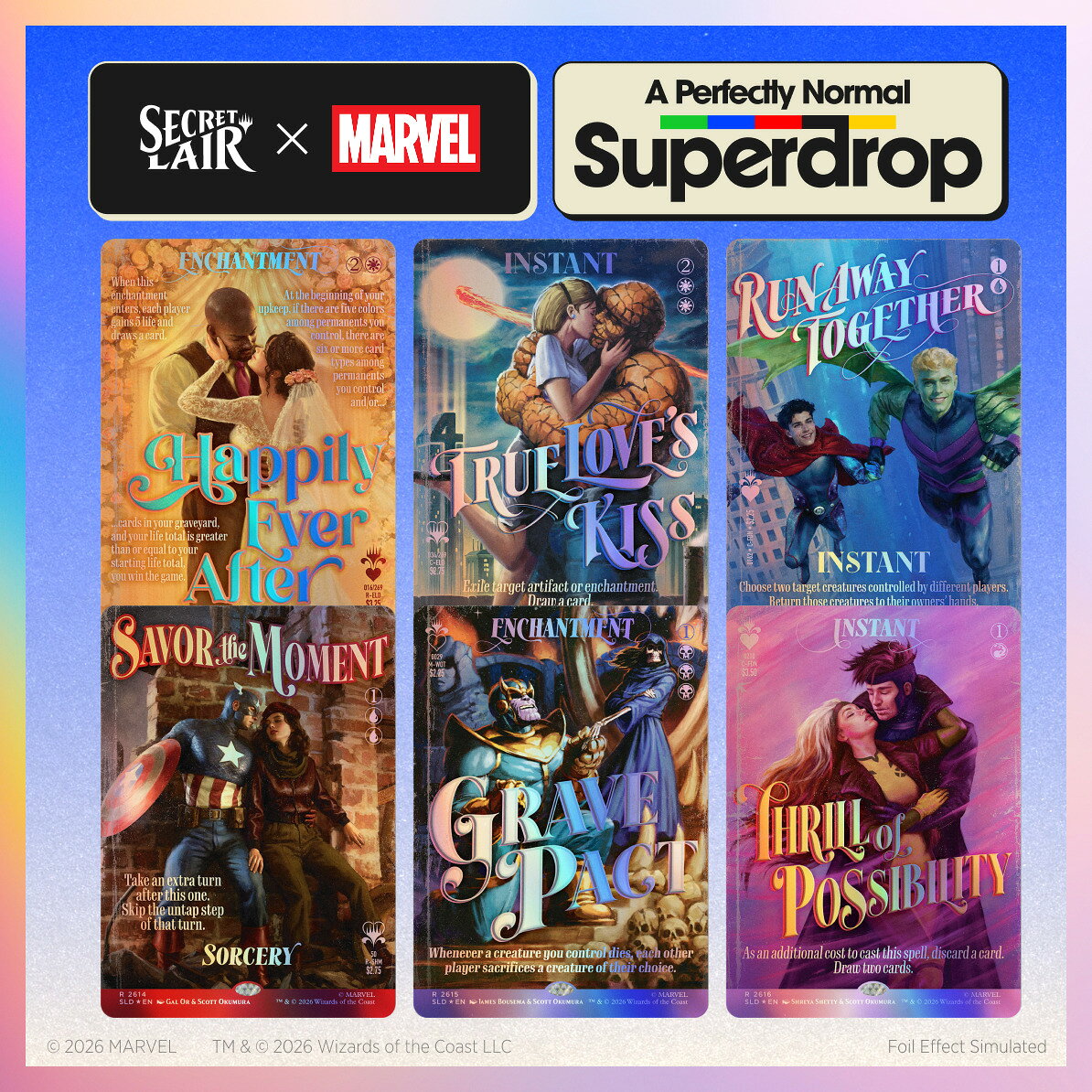 マジック：ザ・ギャザリング Secret A Perfectly Normal Superdrop Secret Lair x Marvel: True Believers in Love Traditional Foil Edition【クレジットカード決済限定】
