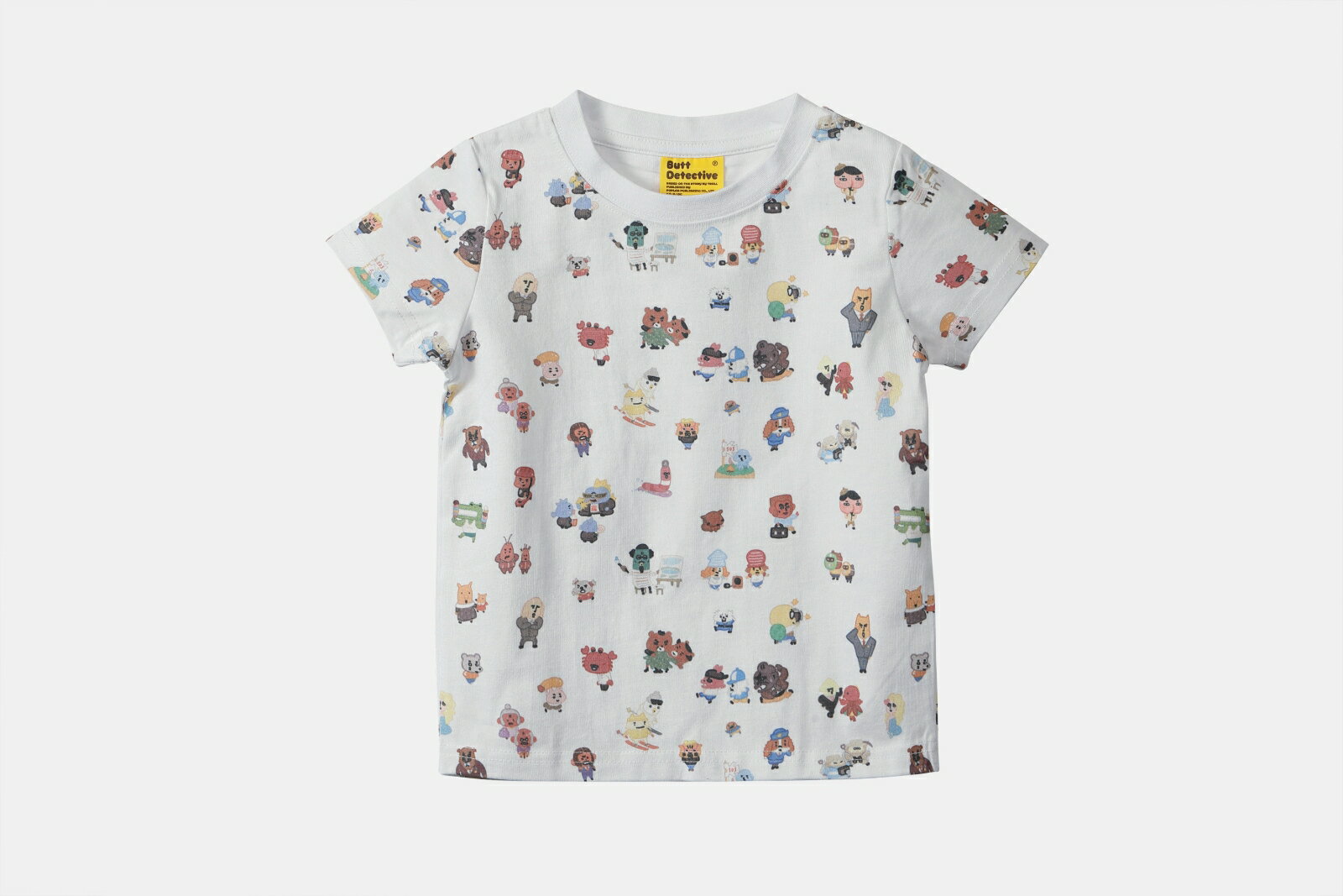 おしりたんてい　総柄　親子Tシャツ　KIDS　90