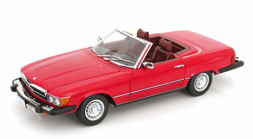 KK Scale 1/12 Mercedes 450 SL R107 1979 US-Version with removable Softtop レッド 【KKDC120261】 (ミニカー)