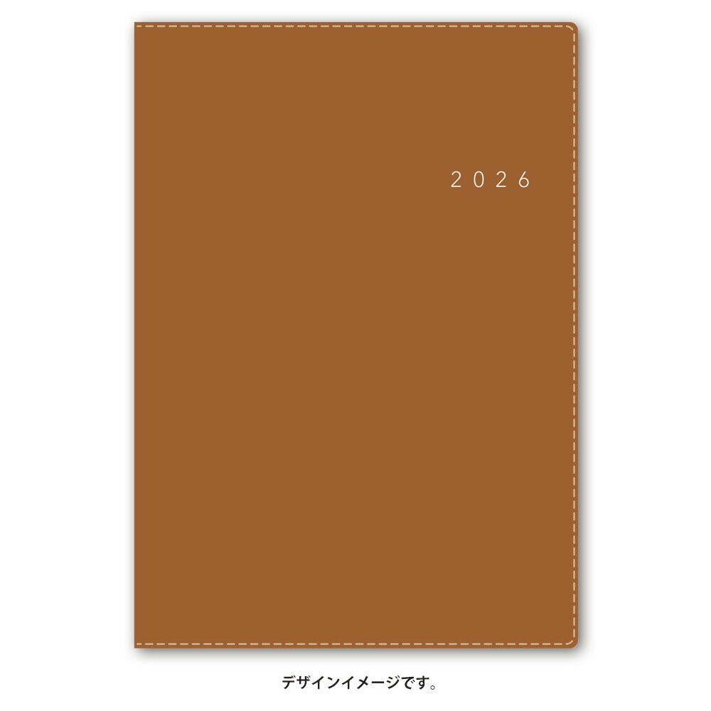 能率 2026年4月始まり 手帳 NOLTY(ノルティ) アクセスA5マンスリー月曜始まり（キャメル）9692