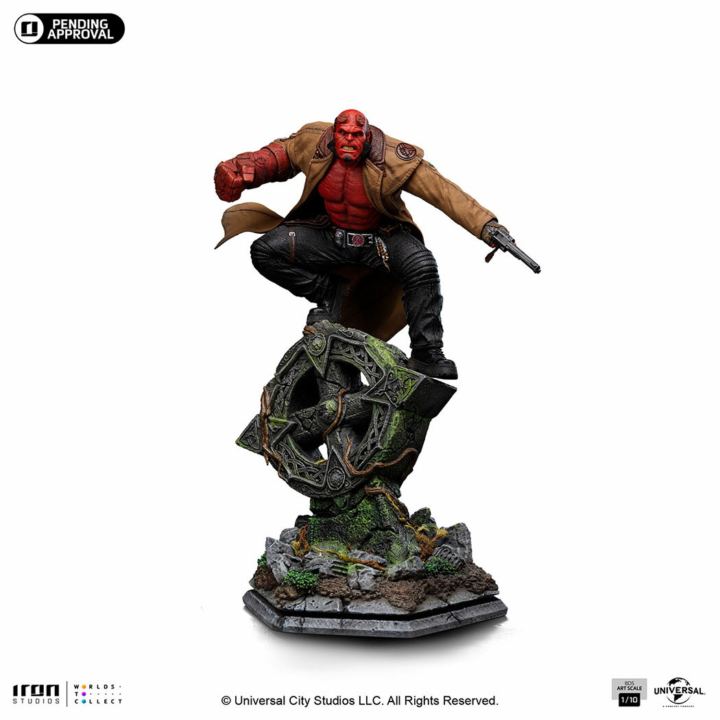 『ヘルボーイ／ゴールデン・アーミー』【アイアン・スタジオ スタチュー】「バトルジオラマ・シリーズ」1/10スケール ヘルボーイ