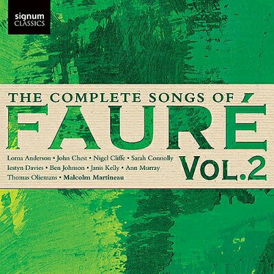 【輸入盤】歌曲全集 第2集 トーマス・オリーマンス、ローナ・アンダーソン、マルコム・マルティノー、他