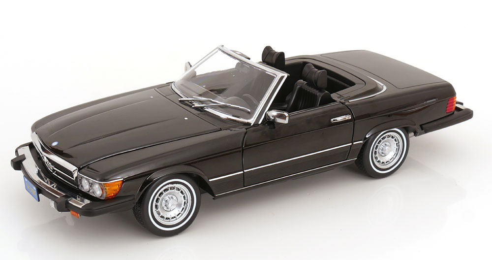 KK Scale 1/12 Mercedes 450 SL R107 1979 US-Version with removable Softtop ブラック 【KKDC120262】 (ミニカー)