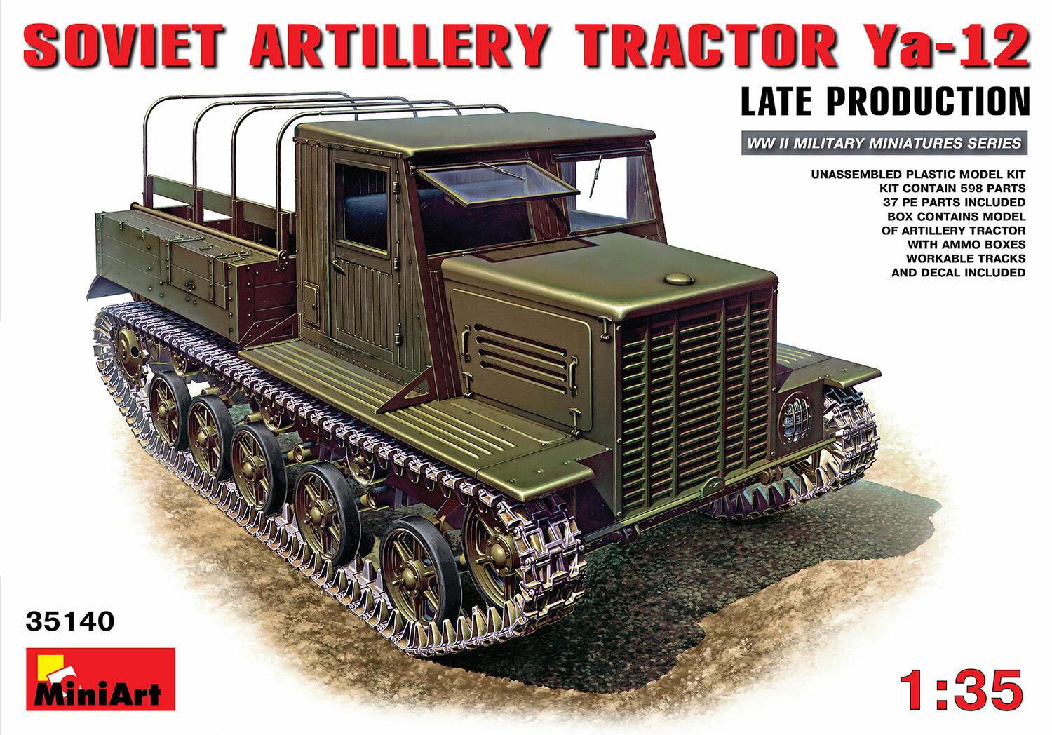 1/35 WW.II ソビエト軍 砲兵用 トラクター Ya-12 後期型 【MA35140】 (プラモデル)