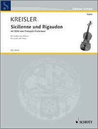 【輸入楽譜】クライスラー, Fritz: フランクールの様式によるシチリアーノとリゴードン