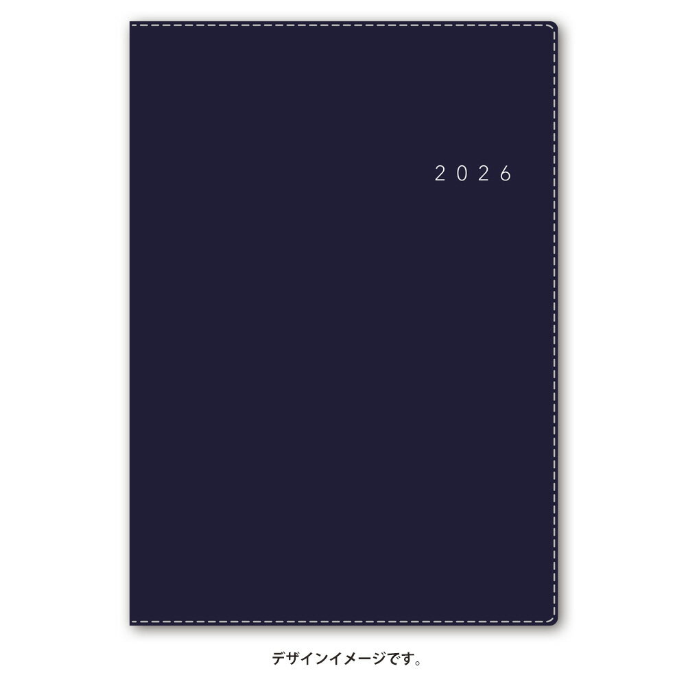 能率 2026年4月始まり 手帳 NOLTY(ノルティ) アクセスA5マンスリー日曜始まり（ネイビー）9693