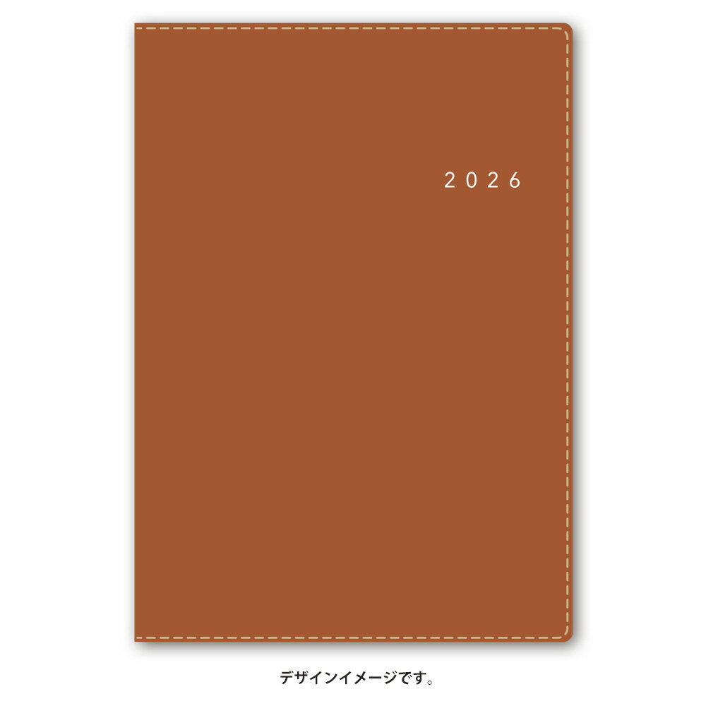 能率 2026年4月始まり 手帳 NOLTY(ノルティ) アクセスB6マンスリー月曜始まり（キャメル）9696