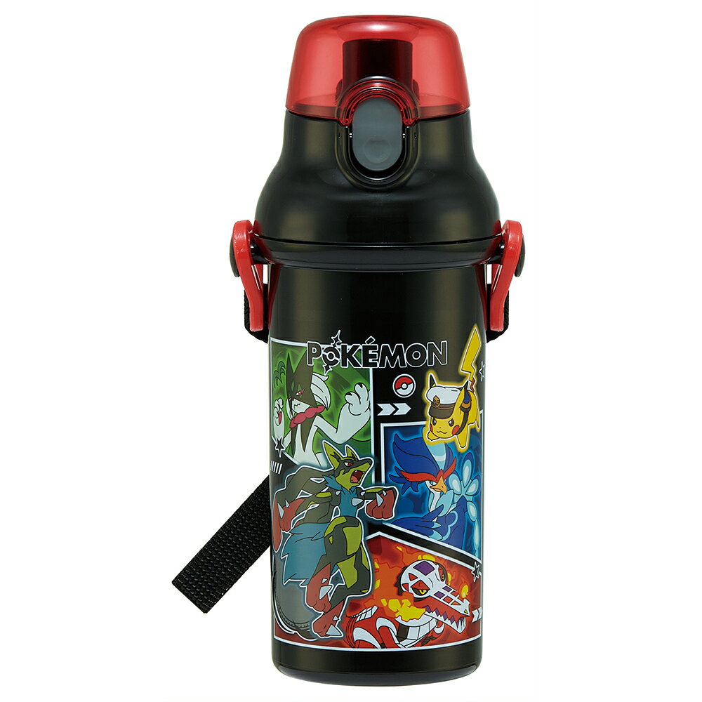 ポケモン 2026　水筒 子供 キャラクター お子様向けプラ直飲みボトル 480ml