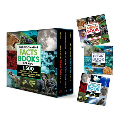 The Fascinating Facts Books for Kids 3 Book Box Set: 1,500 Incredible Facts about Animals, Oceans, a