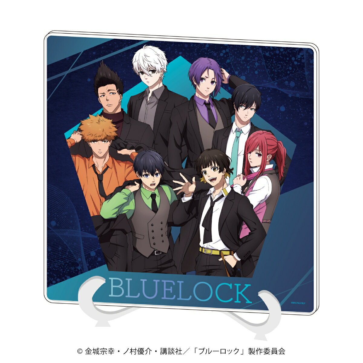 アクリルアートボード「TVアニメ『ブルーロック』」01/スーツver. 集合デザイン(描き下ろしイラスト)【グッズ】