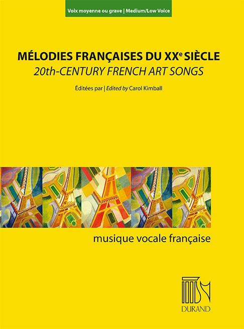 【輸入楽譜】20世紀のフランス歌曲集(中・低声用)(仏語・英語)/キンボール編