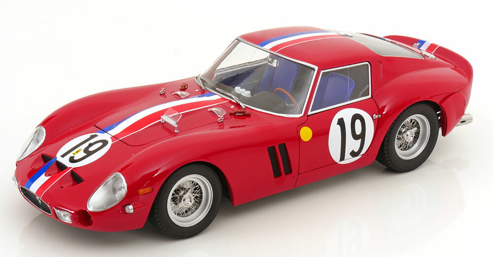 KK Scale 1/12 フェラーリ 250 GTO 1962 2nd 24h Le Mans 1962 #19（再生産） 【KKDC120125】 (ミニカー)