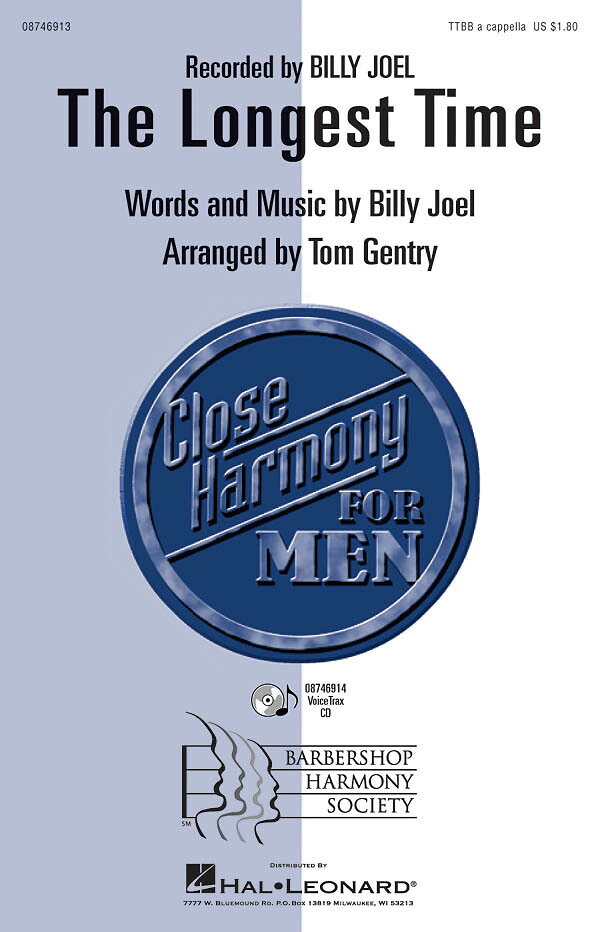 【輸入楽譜】ジョエル, Billy: LONGEST TIME, THE(T,T,B,B,A Cappella)
