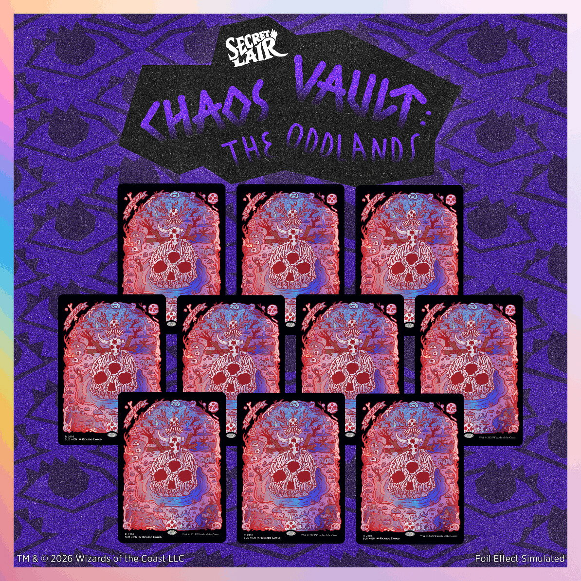 マジック：ザ・ギャザリング Secret Lair Chaos Vault:The Oddlands: Swamps Traditional Foil Edition【クレジットカード決済限定】