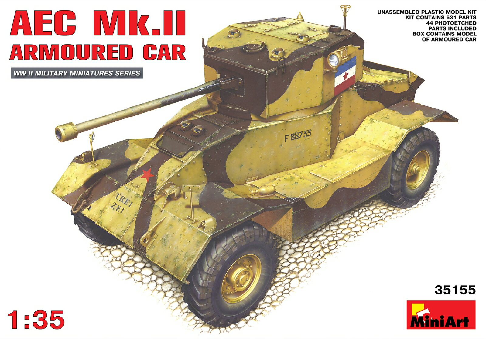 ミニアート 1/35 WW.II イギリス軍 AEC Mk.II 装甲車 【MA35155】 (プラモデル)