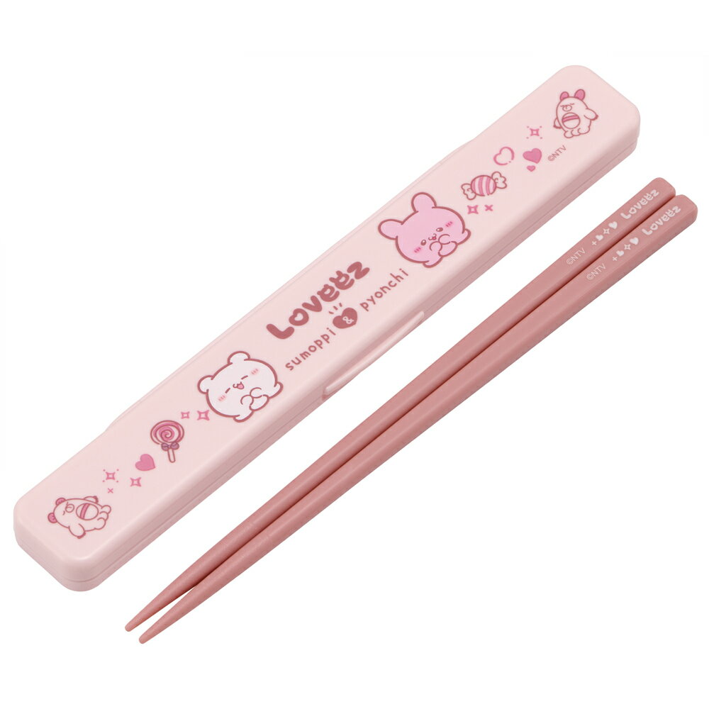 らぶいーず　箸 音の鳴らない おはし 箸箱 セット 18cm 抗菌仕様