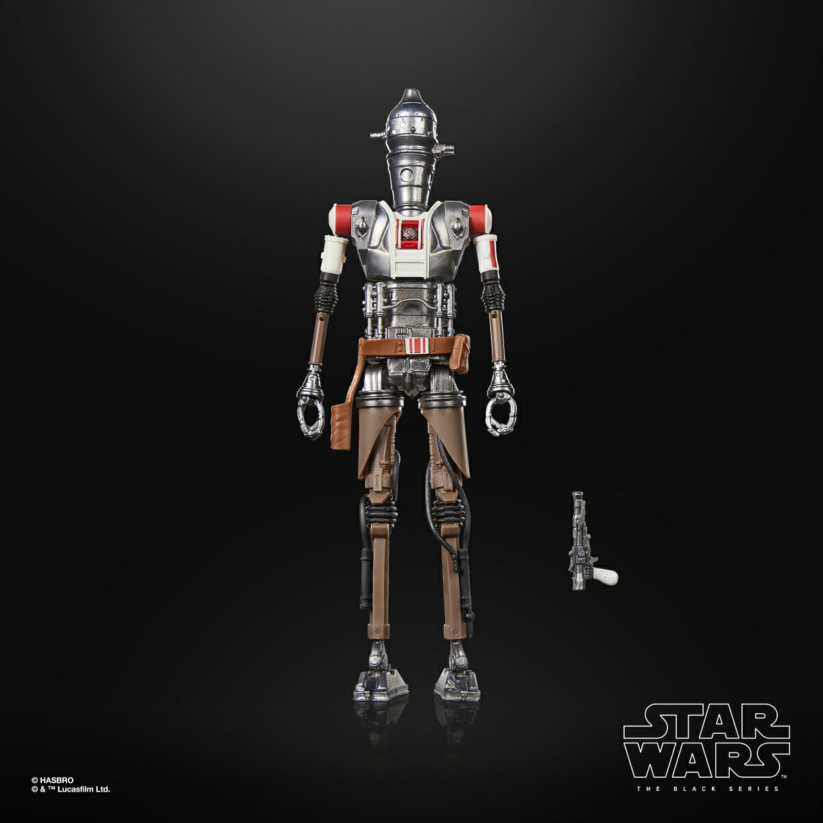 ハズブロ（Hasbro）STAR WARS スター・ウォーズ ブラックシリーズ IG-11（ネヴァロの保安官）、『スター・ウォーズ／マンダロリアン』プレミアム コレクション用 15 cm アクションフィギュア G2577 正規品