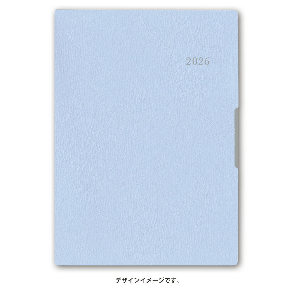 能率 2026年4月始まり 手帳 PAGEM by NOLTY ペイジェムマンスリーグラースB6-i月曜（パウダーブルー）9706