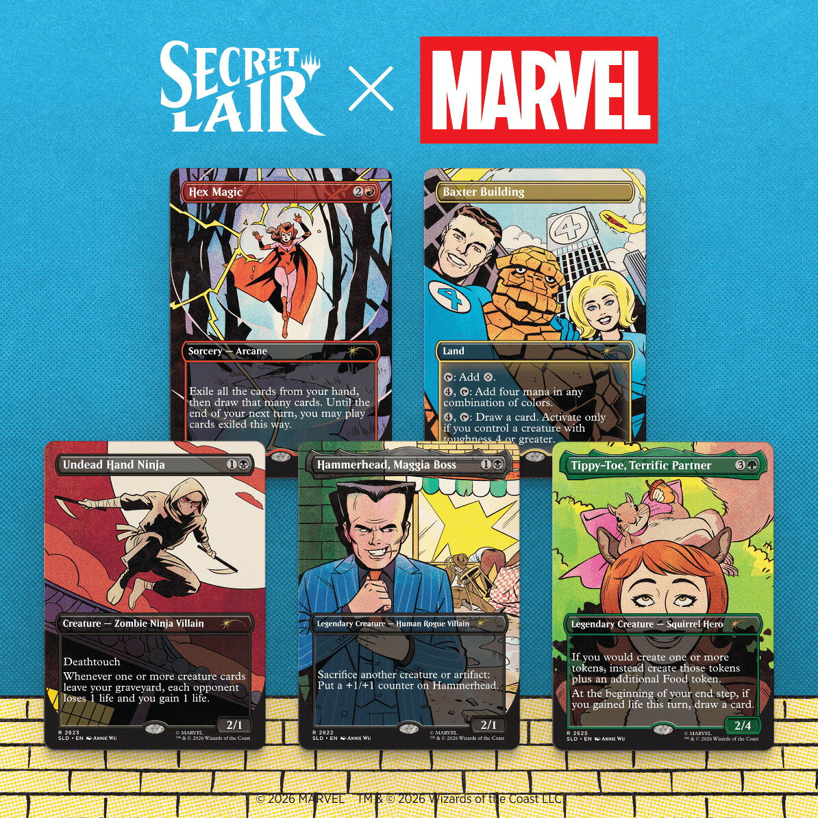 マジック：ザ・ギャザリング Secret Lair Chaos Vault: Het Moment is Daar Secret Lair x Marvel: Spinner Rack Specials【クレジットカード決済限定】