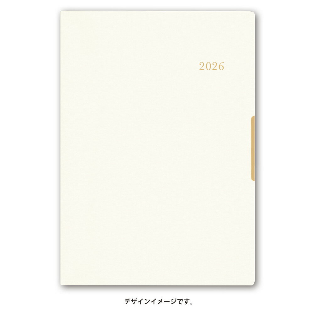 能率 2026年4月始まり 手帳 PAGEM by NOLTY ペイジェムマンスリーグラースB6-i月曜（アイボリー）9707