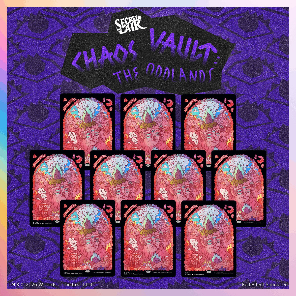マジック：ザ・ギャザリング Secret Lair Chaos Vault:The Oddlands: Mountains Traditional Foil Edition【クレジットカード決済限定】