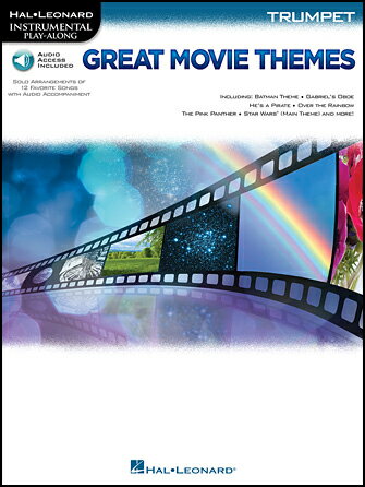 【輸入楽譜】インストゥルメンタル・プレイ・アロング: 有名な映画音楽テーマ集 - トランペット編: オーディオ・オンライン・アクセスコード付