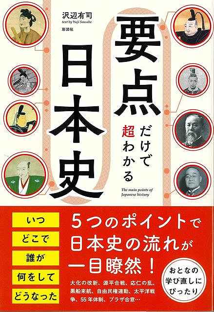 ●日本史の流れを決定づけた政策や政変、事件など、50の要点を厳選。●それぞれの要点を、「いつ」「どこで」「だれが」「なにをして」「どうなったか」という5つのポイントで整理。●豊富な図解とやさしい解説で歴史的な背景もばっちり理解！